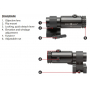 Zvětšovací modul Sightmark T-3 s flip to side montáží LQD