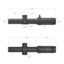 Puškohľad Vector Optics Forester 1-5x24 Gen2 30mm SFP MOA