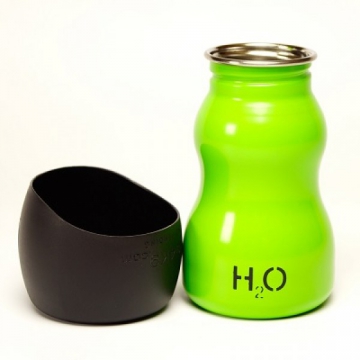 H2O4K9 Fľaša na vodu pre psa 0.3l - zelená