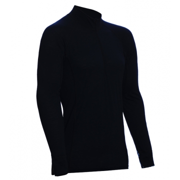 ZIP Polo-krční triko TERMO Original (vlna, lehké)  / -5°C +20°C / 120 g/m2 Black XXL
