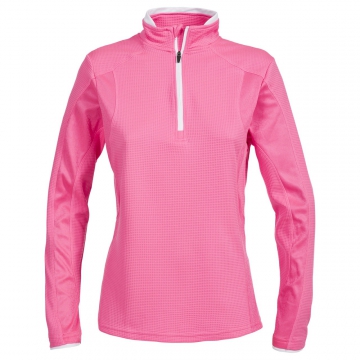 Likvidace skladu! Dámské sportovní triko Trespass Ollog Half Zip / TP75 Hi Visibility Pink M