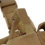 Taktické stehenní pouzdro na pistole Viper Tactical Adjustable Holster (VHADJ) Coyote