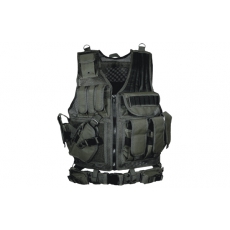 Vesta PVC-V547L UTG-Leapers Law Enforcement Tactical Vest, Left Handed Black