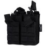 Dvě dvojité MOLLE sumky na zásobníky M4 Viper Tactical Double Duo Mag Pouch Black