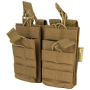 Dvě dvojité MOLLE sumky na zásobníky M4 Viper Tactical Double Duo Mag Pouch Coyote