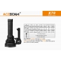 Svítilna Acebeam X70  / Studená bílá / 60000lm (55sec+50min) / 1115m / 6 režimů / IPx8 / Včetně Li-Ion / 1819gr