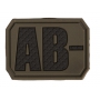 Nášivka na suchý zip MilTec AB- OD Green / 3,8x2,8cm