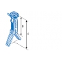 Přední taktická rukojeť s bipodem na Picatinny UTG D Grip (MNT-DG02Q)