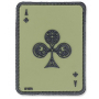 Nášivka na suchý zip 101 Inc. Ace Of Clubs - OD Green / 60x80mm